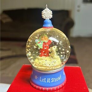 Hallmark Keepsake Ornament • First Snow • Snow Globe • 2002 • New W/Box